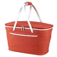 Picnic at Ascot Collapsible Basket Cooler in Orange