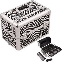 Sunrise Cases Sunrise E3307ZBWH Zebra White Pro Makeup Case