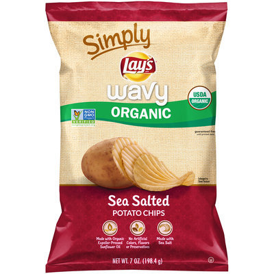 LAY'S® Simply Wavy Organic Sea Salted Potato Chips