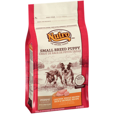 Nutro® Small Breed Puppy Chicken, Whole Brown Rice & Oatmeal Recipe Dog Food 4 lb. Bag