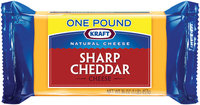 Kraft Natural Cheese Cheddar Sharp Chunk Cheese 16 Oz Brick