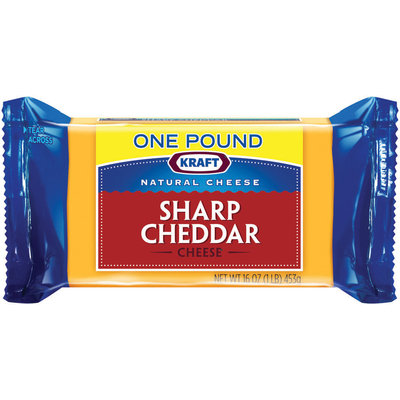 Kraft Natural Cheese Cheddar Sharp Chunk Cheese 16 Oz Brick