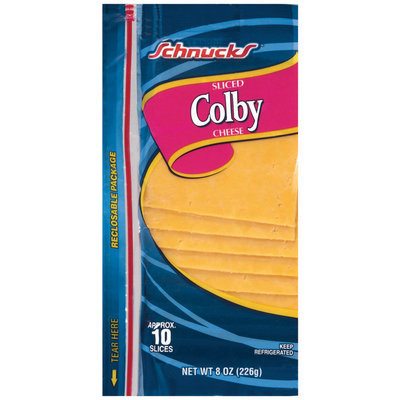 Schnucks Colby Sliced Cheese 8 Oz Shingle Pack
