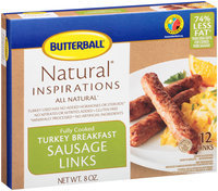 Butterball® Natural Inspirations Turkey Breakfast Sausage Links 8 oz. Box