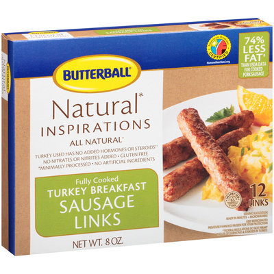 Butterball® Natural Inspirations Turkey Breakfast Sausage Links 8 oz. Box