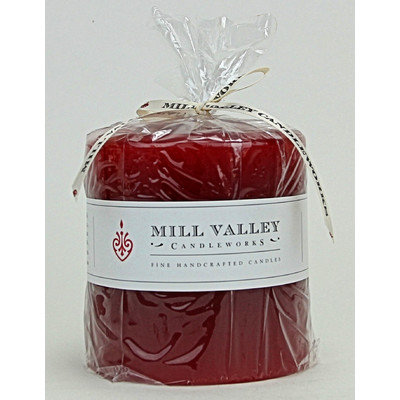 Mill Valley Candleworks Dusty Rose Scented Pillar Candle Size: 4