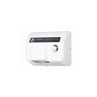Excel Dryer Lexan Push Button Surface Mounted 208 / 230 Volt Hand Dryer in White