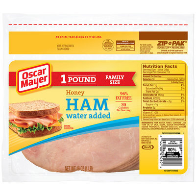 Oscar Mayer Honey Ham Cold Cuts 16 oz. ZIP-PAK®