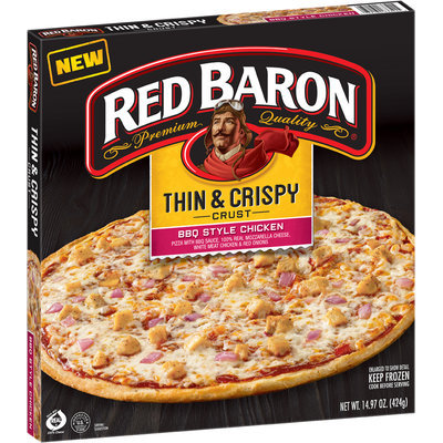 Red Baron® Thin & Crispy Crust BBQ Style Chicken Pizza 14.97 oz. Box
