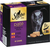 Sheba® Pate in Natural Juices Variety Pack 6-3 oz. Cans