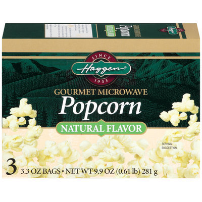 Haggen Gourmet 3.3 Oz Bags Microwave Popcorn 3 Ct Box