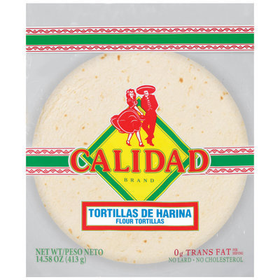 Calidad Flour Tortillas 14.38 Oz Bag