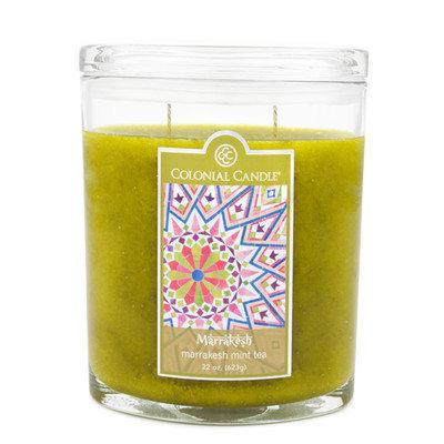 Fragranced in-line Container CC022.2858 Marrakesh Mint Tea 22oz. Oval Candles
