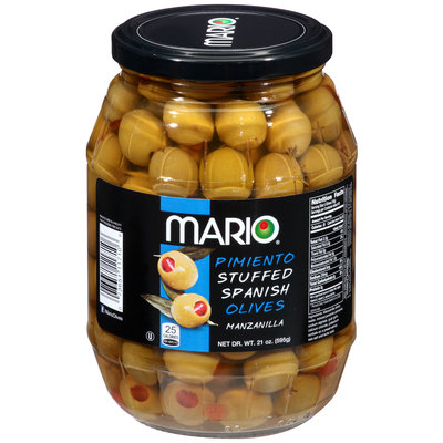 Mario® Pimiento Stuffed Spanish Manzanilla Olives 21 oz. Jar