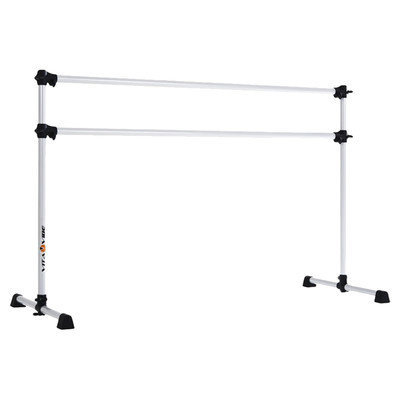 Vitavibe Prodigy Series Modern Aluminum Double Bar Ballet Barre Size: 6 ft.
