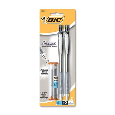 BIC 0.5mm Atlantis Mechanical Pencil (Pack of 2) (Set of 2)