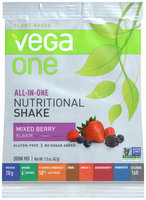 Vega™ One Plant-Based Mixed Berry Flavor Nutritional Shake Drink Mix 1.4 oz. Packet