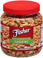 Fisher® Cashews Halves & Pieces 28 oz. Jar