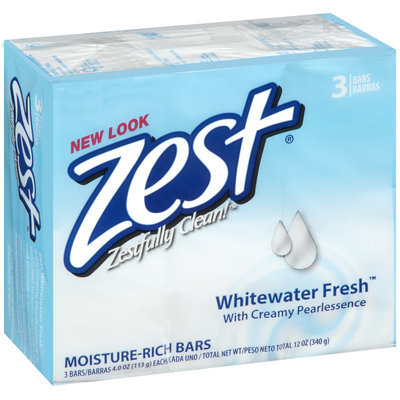 Zest® Whitewater Fresh™ Moisture-Rich Soap 3-4 oz. Bars