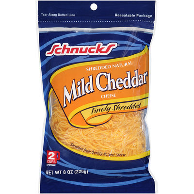 Schnucks® Finely Shredded Mild Cheddar Cheese 8 oz. Bag