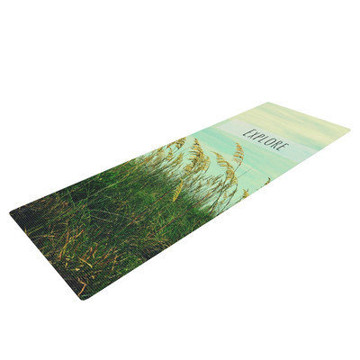 Kess Inhouse Explore by Robin Dickinson Quote Yoga Mat
