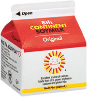 8th Continent® Original Soymilk 0.5 pt. Carton