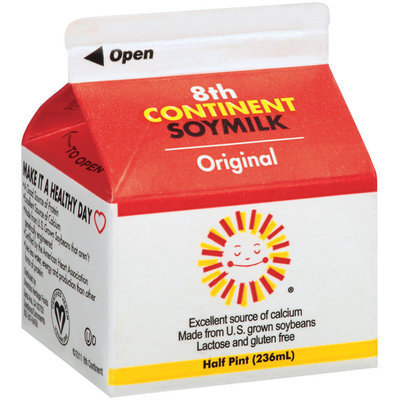 8th Continent® Original Soymilk 0.5 pt. Carton