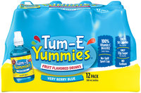 Tum-E Yummies Very Berry Blue Fruit Flavored Drink 12-10.1 fl. oz. Plastic Bottles