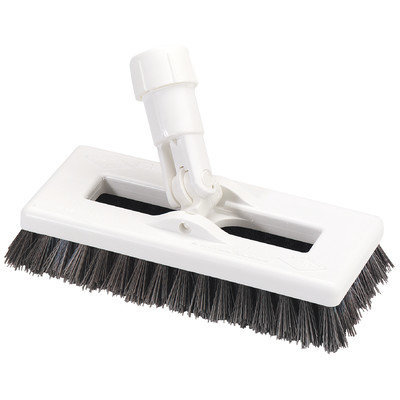 Carlisle Swivel Scrub with Polyester Bristles Color: White