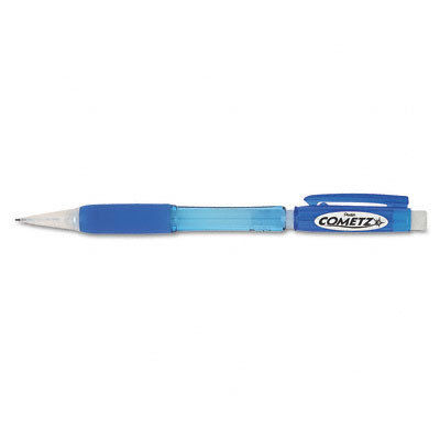 Pentel Cometz Automatic Pencil, HB #2, Blue Barrel, Dozen