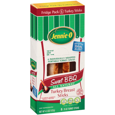 Jennie-O® Sweet BBQ Turkey Breast Sticks 6-0.75 oz. Sticks
