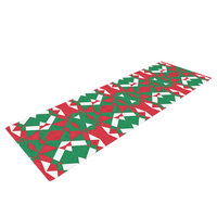 Kess Inhouse Christmas Geo by Empire Ruhl Yoga Mat