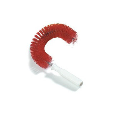 Carlisle 4110005 - 11.5-in Hook Shape Clean-In-Place Brush, Red Polyes