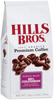 Hills Bros. 100% Arabica 100% Columbian Whole Bean Premium Coffee 32 oz. Bag