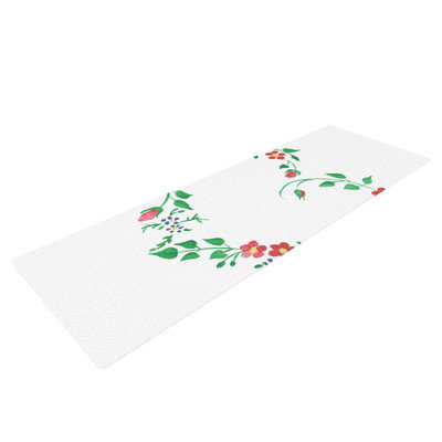 Kess Inhouse Heart by Louise Yoga Mat