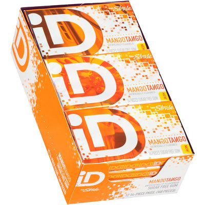 iD from Stride Mango Tango Sugar Free Gum 12-14 Piece Packs