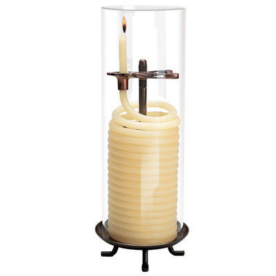 Candle by the Hour 80-Hour Citronella Candle with Glass Cylinder