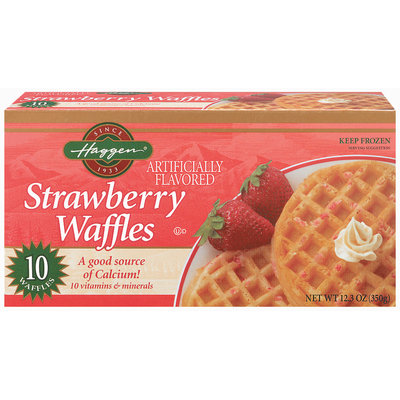 Haggen Strawberry 10 Ct Waffles 12.3 Oz Box