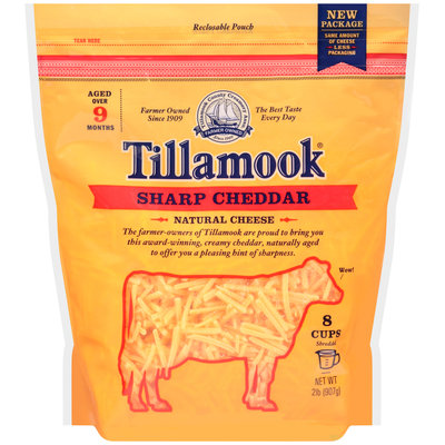 Tillamook® Shredded Sharp Cheddar Cheese 2 lb. Bag