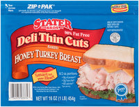 Stater Bros.® Deli Thin Cuts Baked Honey Turkey Breast 16 oz. ZIP-PAK®