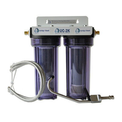 CuZn Refillable Double Housing Under Counter Fluoride Filter
