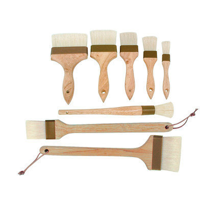 Update International WPBB-10 - 1 in Flat Pastry Brush, Boar Bristles