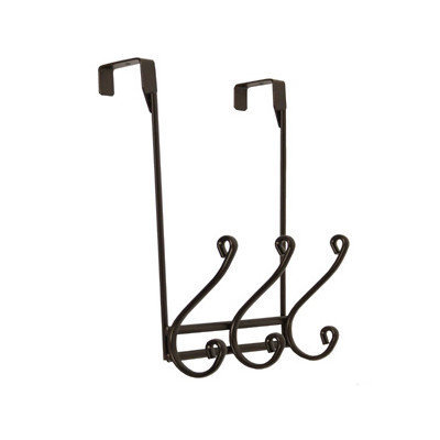 Richards Homewares Modena Over the Door 3 Hook Color: Bronze