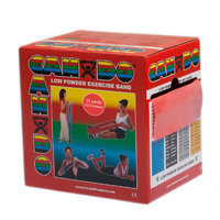 CanDo 10-5272 Low Powder Exercise Band 25 Yard Roll Red Light