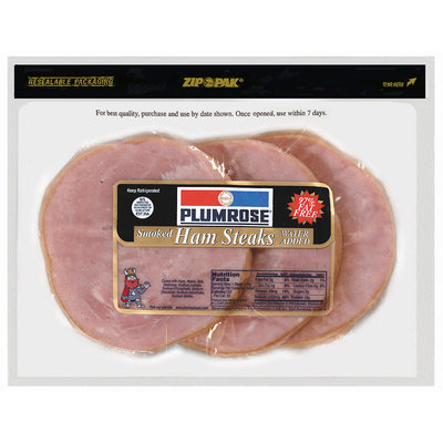Plumrose Smoked 97% Fat Free Ham Steaks