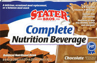 Stater Bros. Chocolate 8 Oz Complete Nutrition Beverage 6 Pk Cans