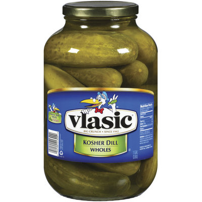 Vlasic Kosher Dill Wholes Fresh Pack Pickles 1 Gal Jar