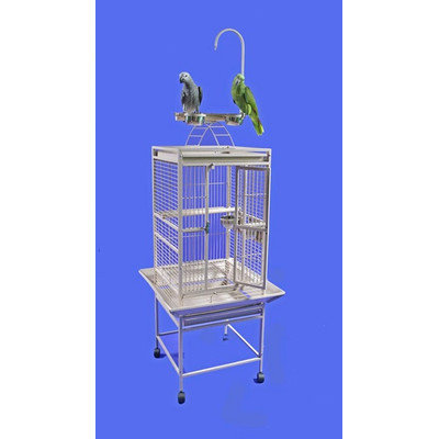 A & E Cage Co Small Play Top Bird Cage Color: Stainless Steel