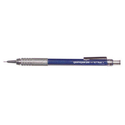 Pentel Pencils Graphgear 500, Refillable, .7mm, Blue