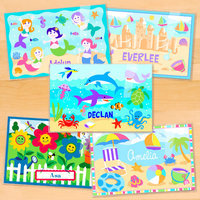 Olive Kids Girls Five Pack Summer Fun Personalized Placemat